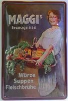 Blechschild-MAGGI`S ERZEUGNISSE
